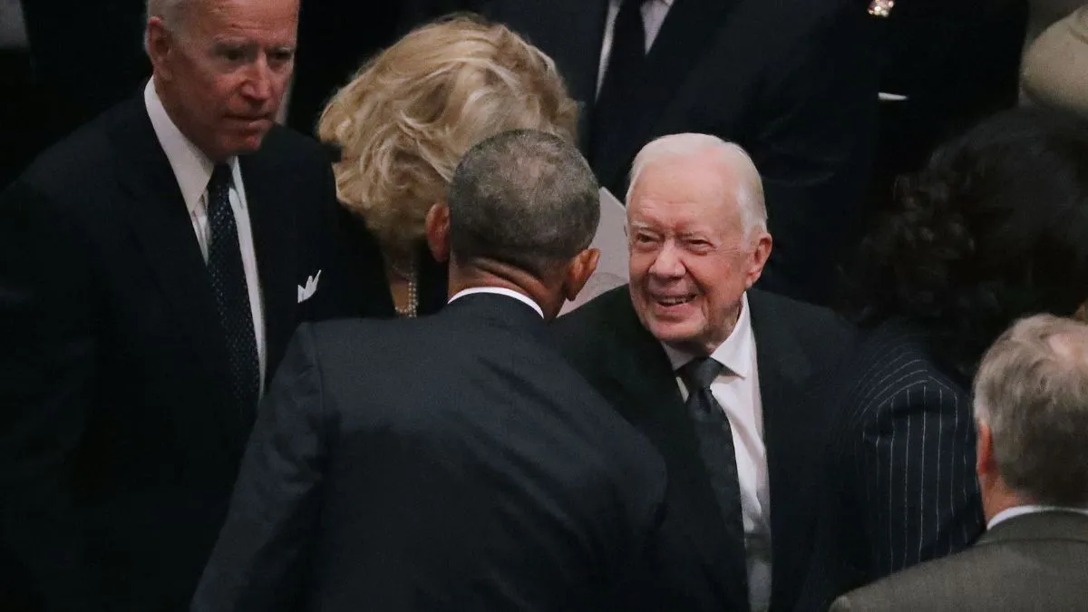 Barack Obama, Joe Biden, and Jimmy Carter