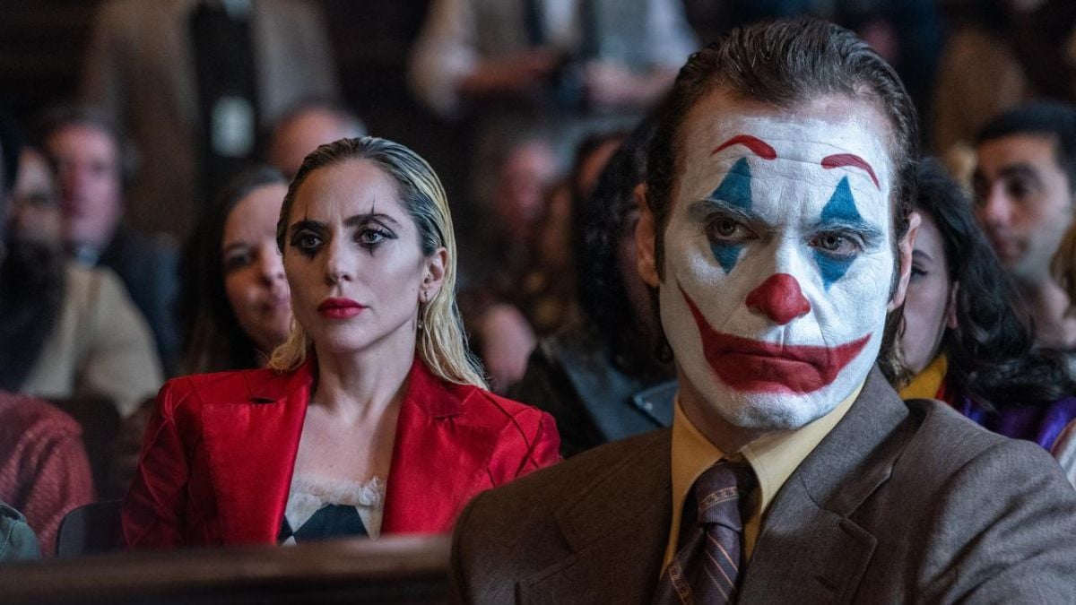 Lady Gaga as Harley Quinn and Joaquin Phoenix as Arthur Fleck aka Joker in Joker Folie à Deux