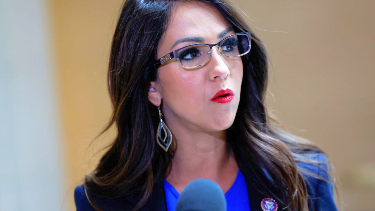 WASHINGTON, DC - JULY 13: Rep. Lauren Boebert (R-CO) speaks to reporters after attending a briefing with U.S. Secret Service officials on the cocaine substance found at the White House on July 13, 2023 in Washington, DC. U.S. Secret Service officials briefed members of the House Oversight Committee about the discovery of the substance in the lobby area of the West Wing and announced that their investigation had been concluded after finding no suspect. (Photo by Anna Moneymaker/Getty Images)