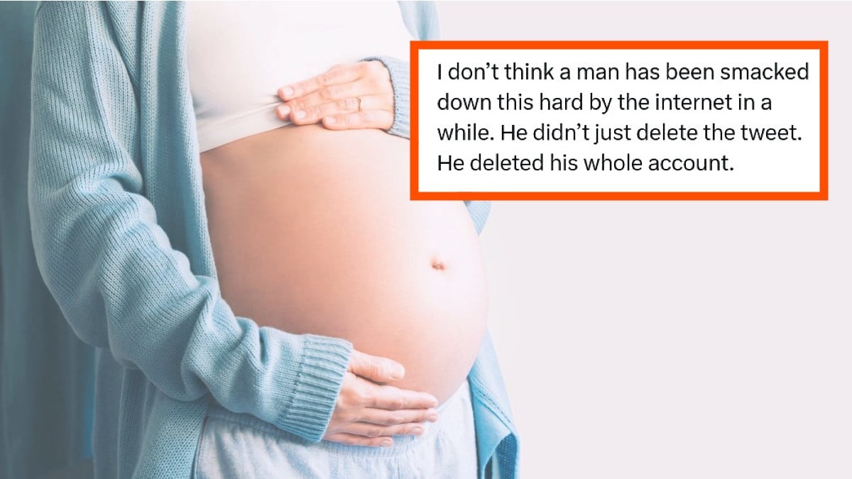 Man Child complains about pregnant wife