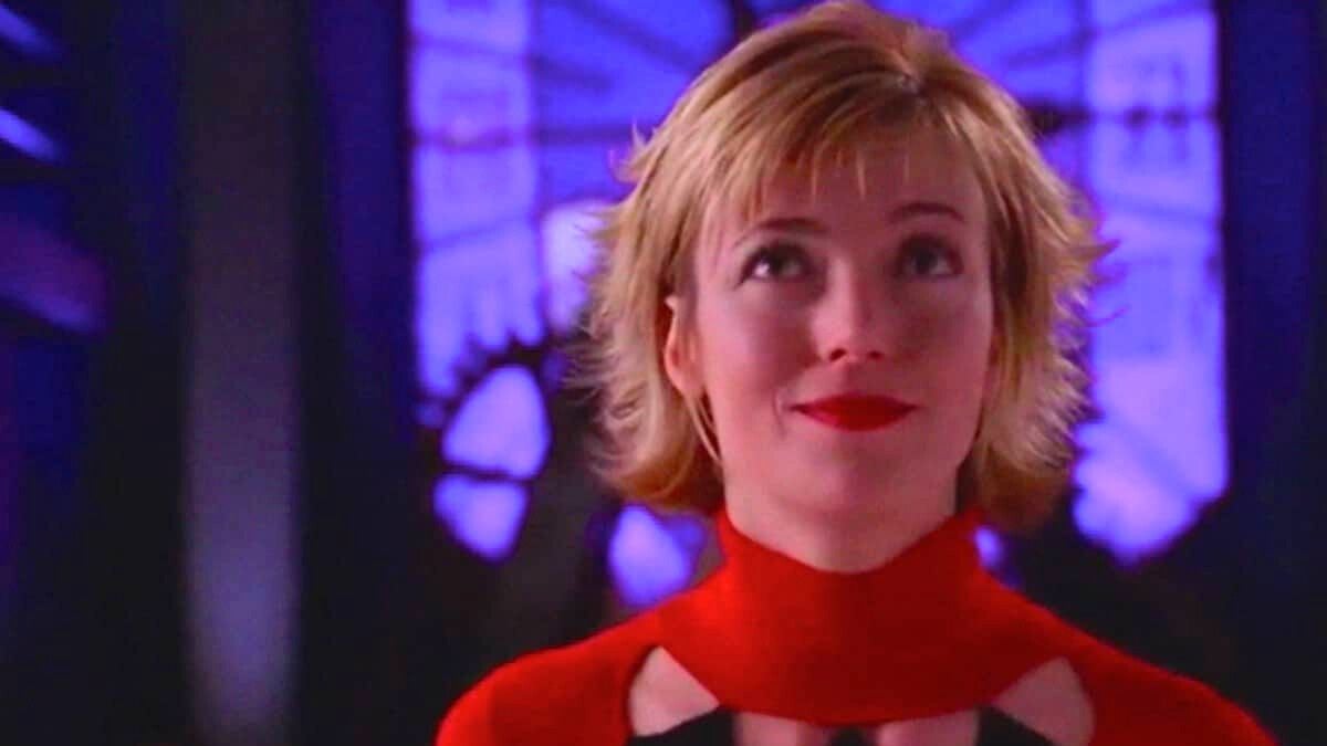 Mia Sara as Harley Quinn in 2002 Birds of Prey