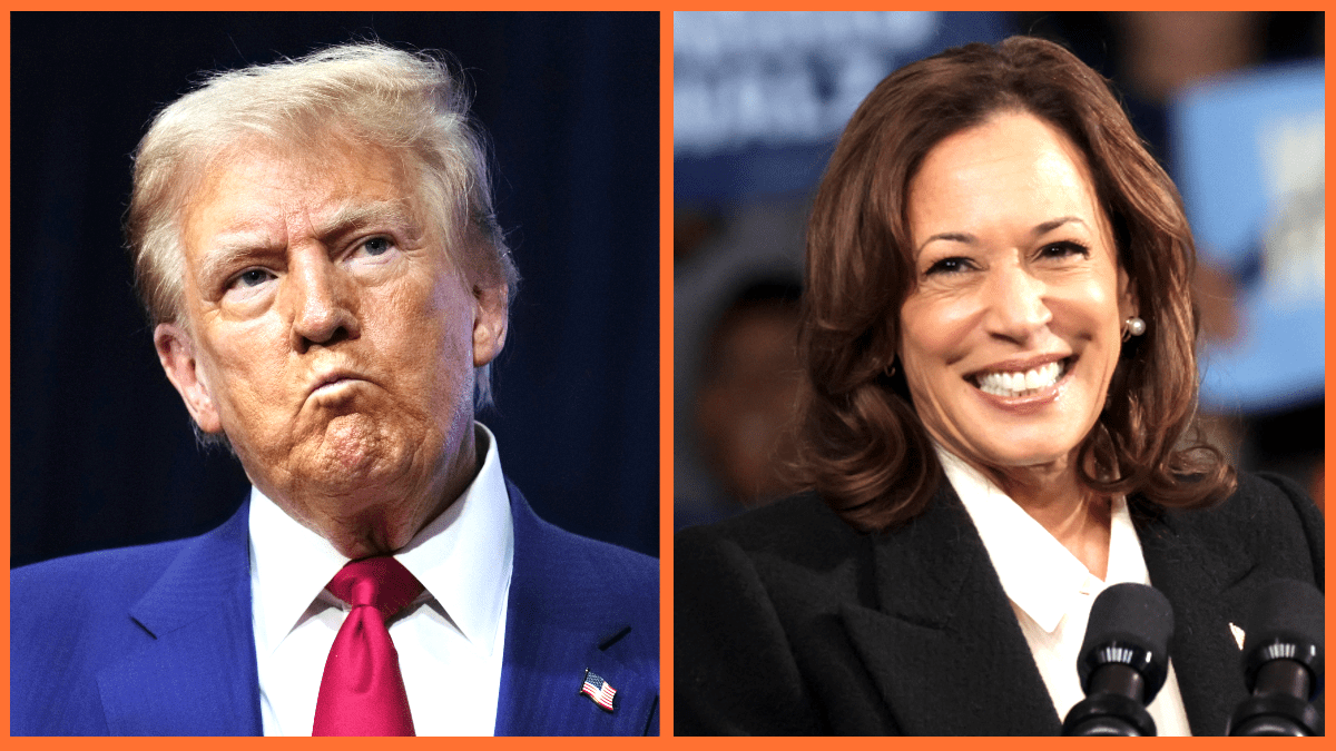 Donald Trump and Kamala Harris