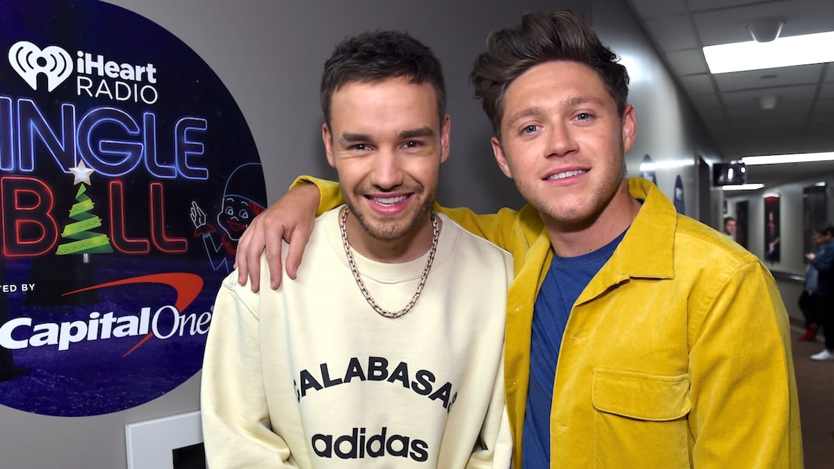 Liam Payne (L) and Niall Horan attend 102.7 KIIS FM's Jingle Ball 2017