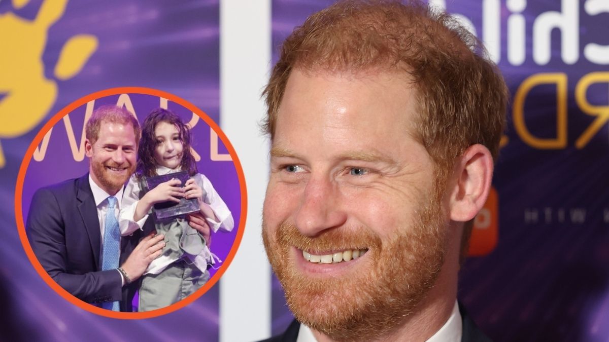 Prince Harry, Duke of Sussex smiles as he attends the Wellchild Awards 2024