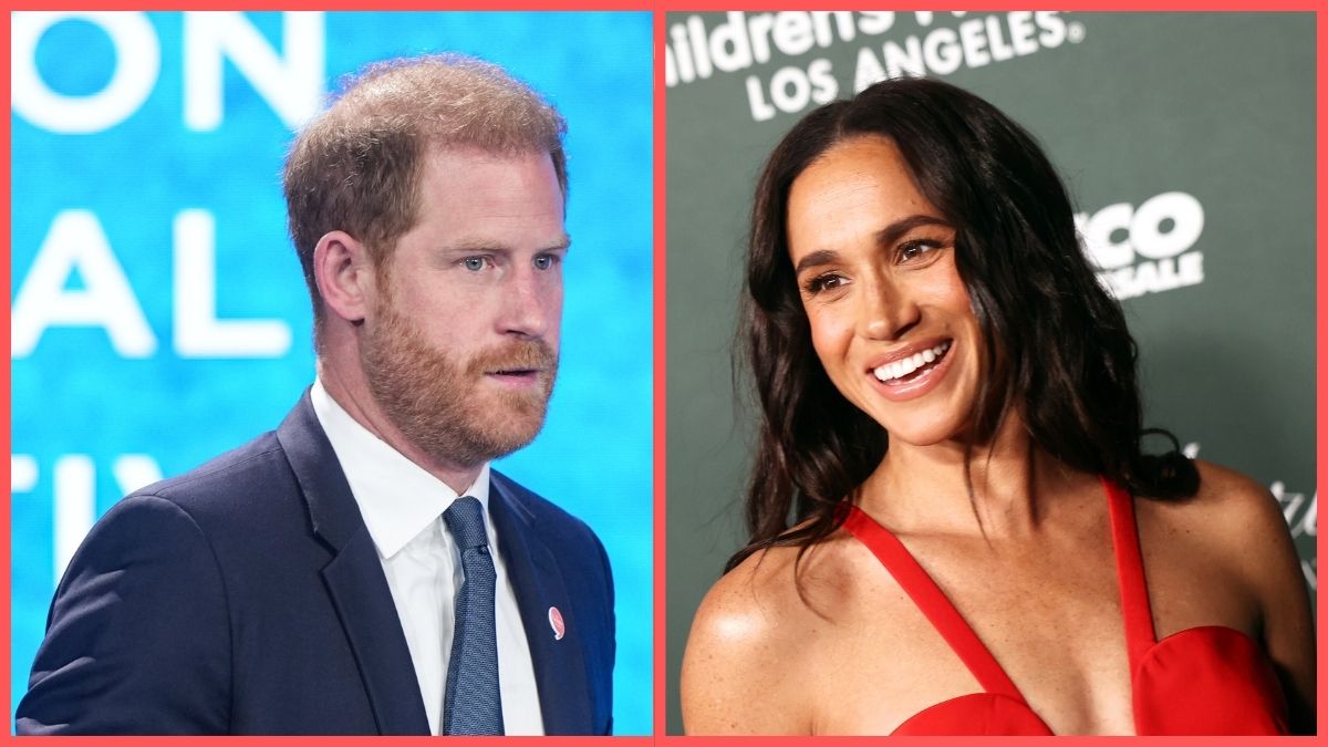 Left: Prince Harry, Duke of Sussex attends the Clinton Global Initiative 2024 Annual Meeting at New York Hilton Midtown on September 24, 2024 in New York City. Right: Meghan, Duchess of Sussex attends the 2024 Children's Hospital Los Angeles (CHLA) Gala at L.A. Live Event Deck Top Floor Of The West Lot on October 05, 2024 in Los Angeles, California.