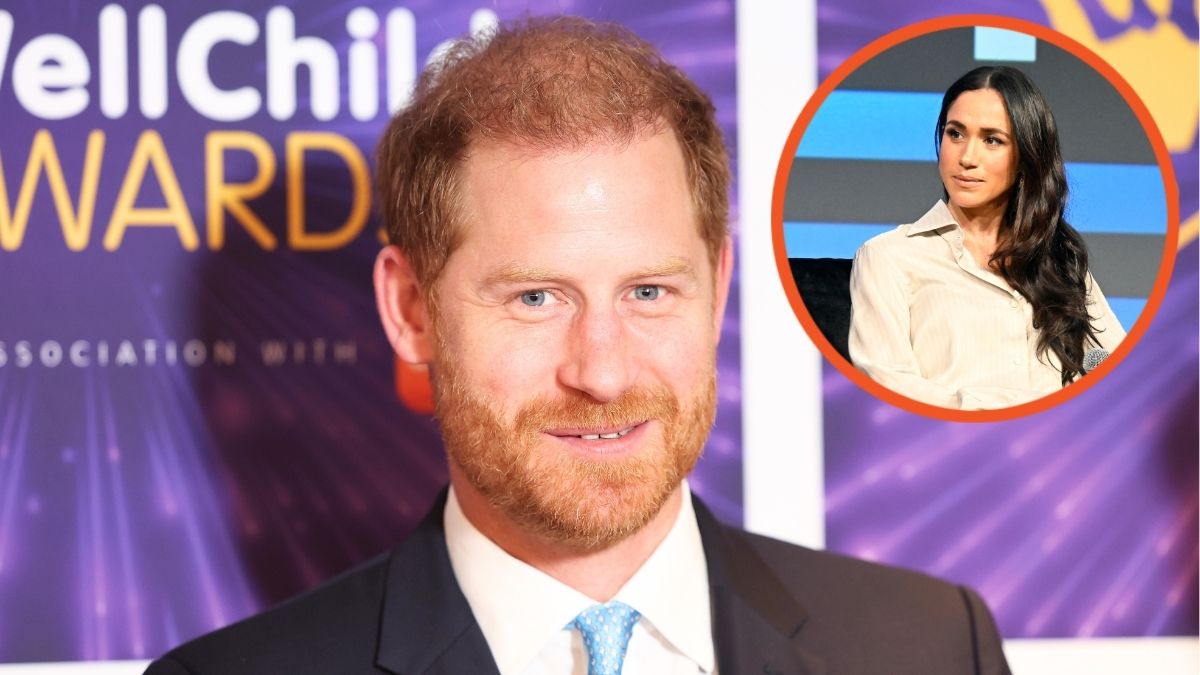 Prince Harry, Duke of Sussex smiles as he attends the Wellchild Awards 2024 at the Royal Lancaster Hotel and Meghan, Duchess of Sussex speaks onstage during the Breaking Barriers, Shaping Narratives: How Women Lead On and Off the Screen panel during the 2024 SXSW.