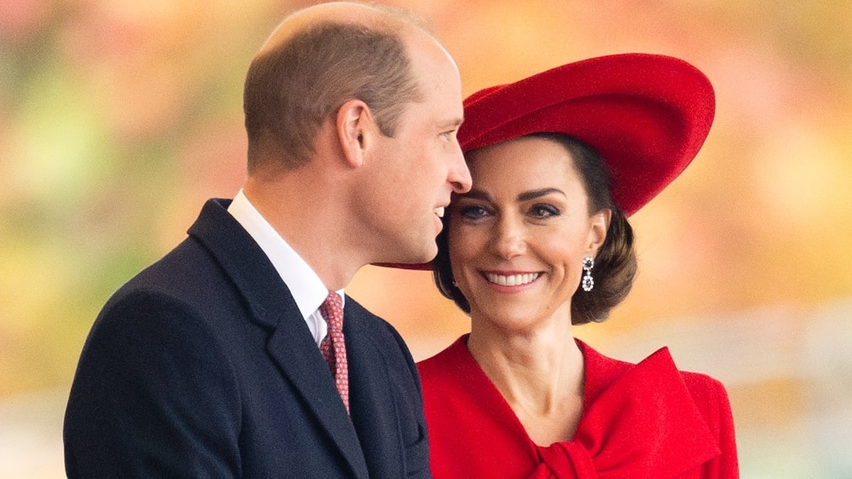 Prince William, Prince of Wales and Catherine, Princess of Wales attend a ceremonial welcome for The President and the First Lady of the Republic of Korea at Horse Guards Parade