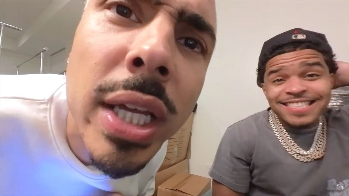 Quincy Brown and Justin Dior Combs in a trailer for their new family vlog, "It's Just A Vlog"