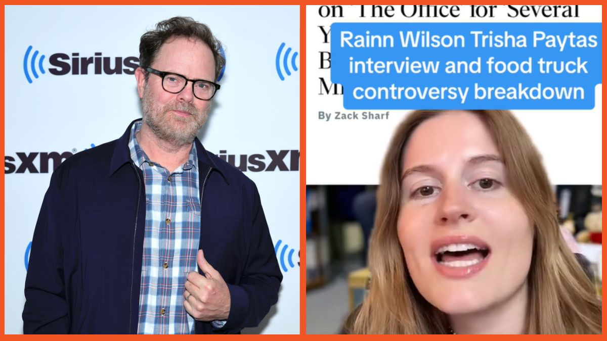 NEW YORK, NEW YORK - MAY 16: Rainn Wilson visit the SiriusXM studios on May 16, 2023 in New York City. (Photo by Theo Wargo/Getty Images)