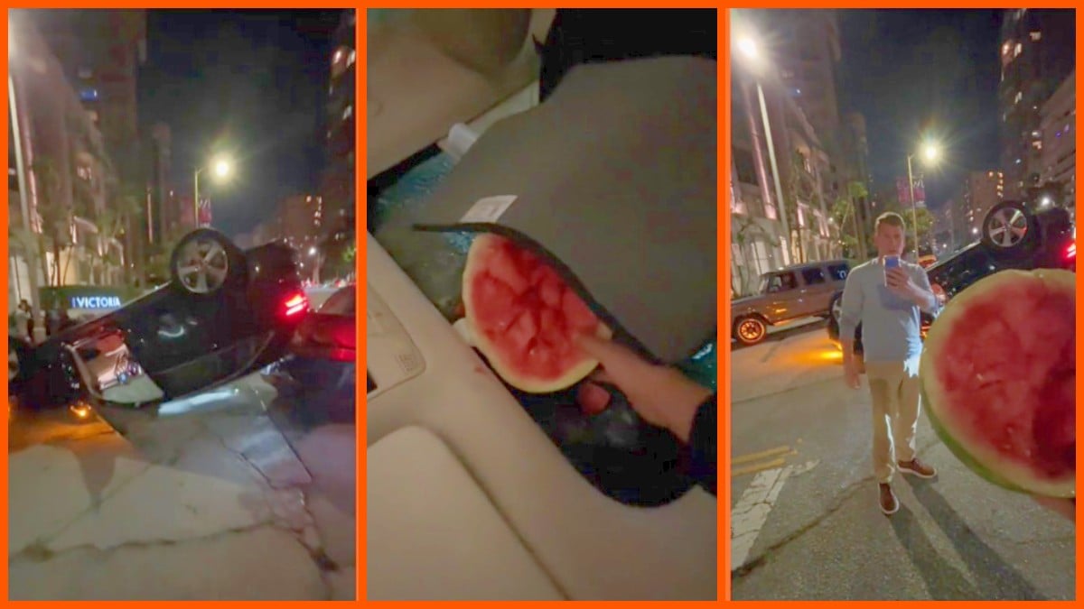 'People are turning into actual NPCs': Man lives out 'GTA V' in flawless style, complete with watermelon cameo