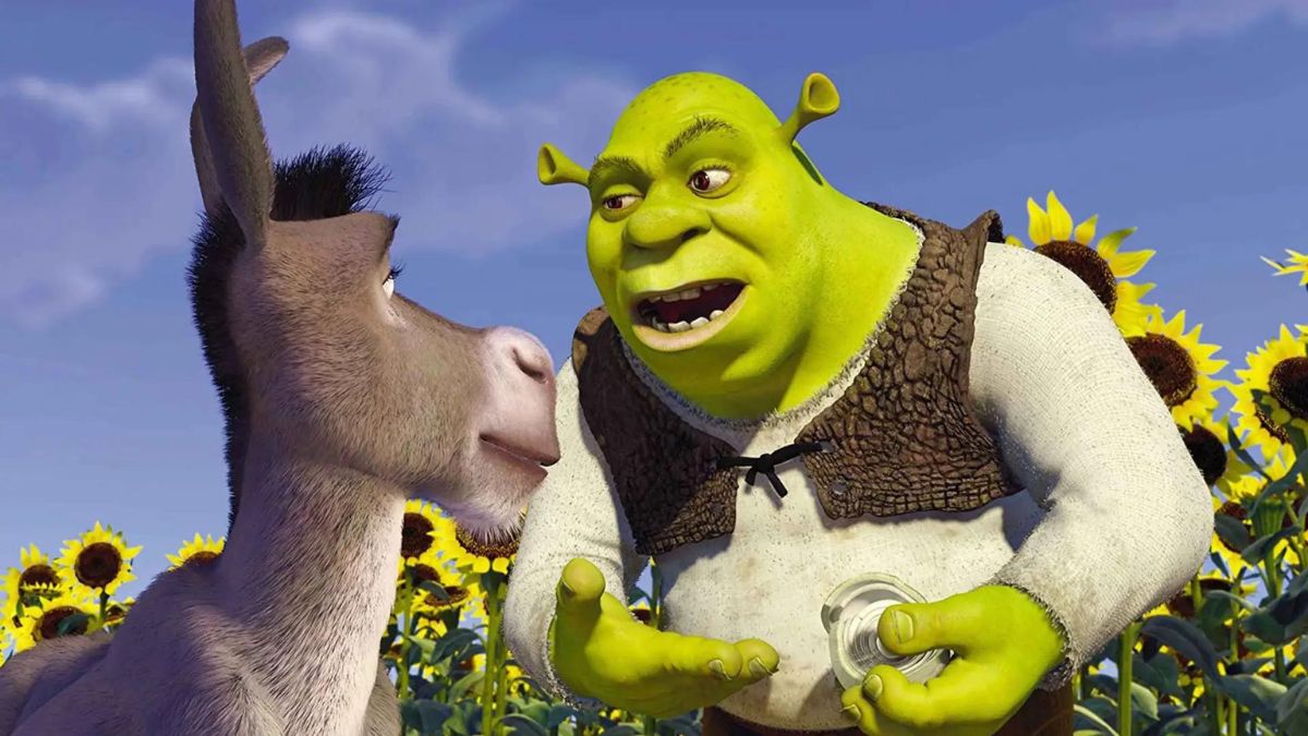 Shrek talking to Donkey in 'Shrek 4'