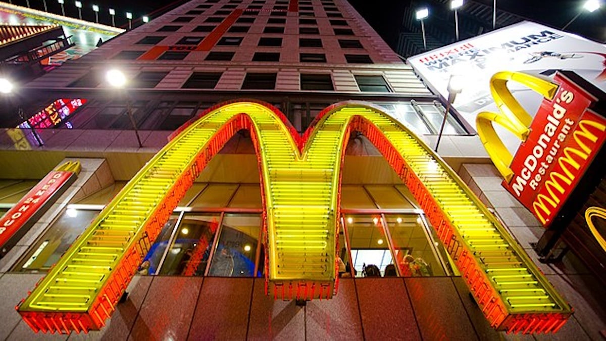 McDonalds arches in Vancouver, Canada