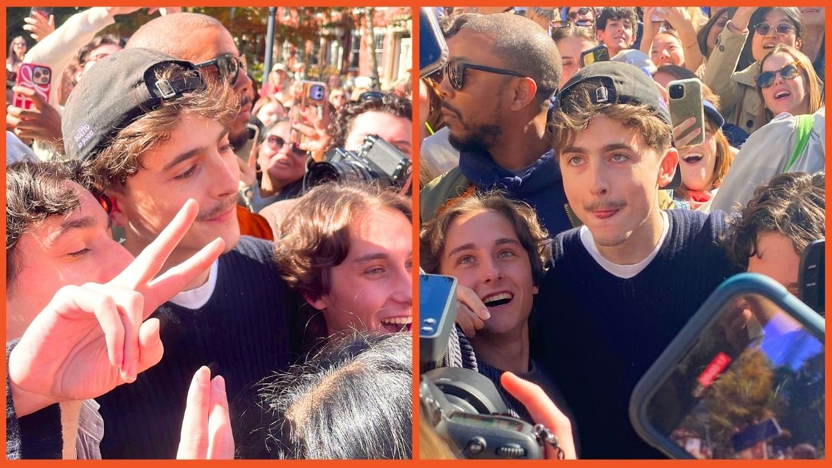 Timothee Chalamet appears at his own lookalike contest event in New York City