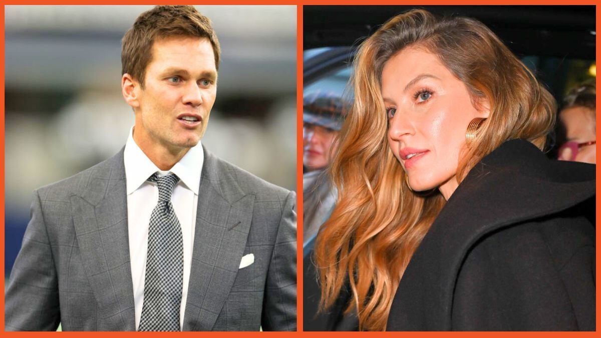 ARLINGTON, TEXAS - OCTOBER 13: Tom Brady, former NFL quarterback, looks on before the Detroit Lions play the Dallas Cowboys at AT&T Stadium on October 13, 2024 in Arlington, Texas. (Photo by Ron Jenkins/Getty Images) NEW YORK, NEW YORK - MARCH 21: Gisele Bundchen is seen on the Upper East Side on March 21, 2024 in New York City. (Photo by James Devaney/GC Images)