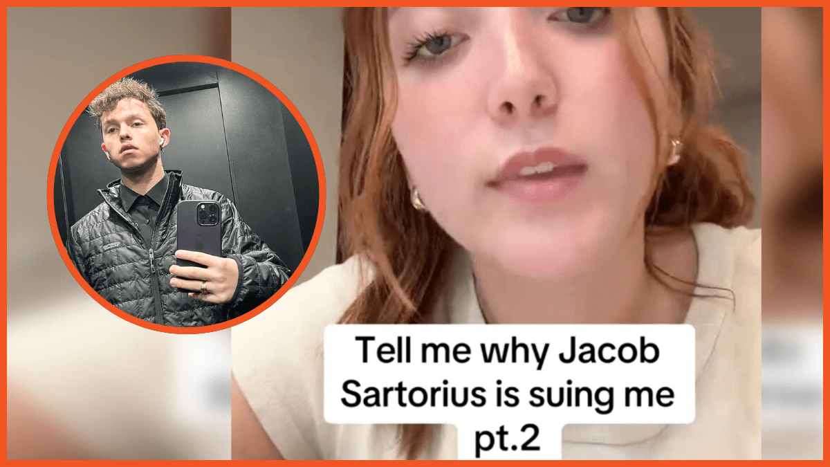 Sadie Fine and Jacob Sartorius composite via TikTok and Instagram