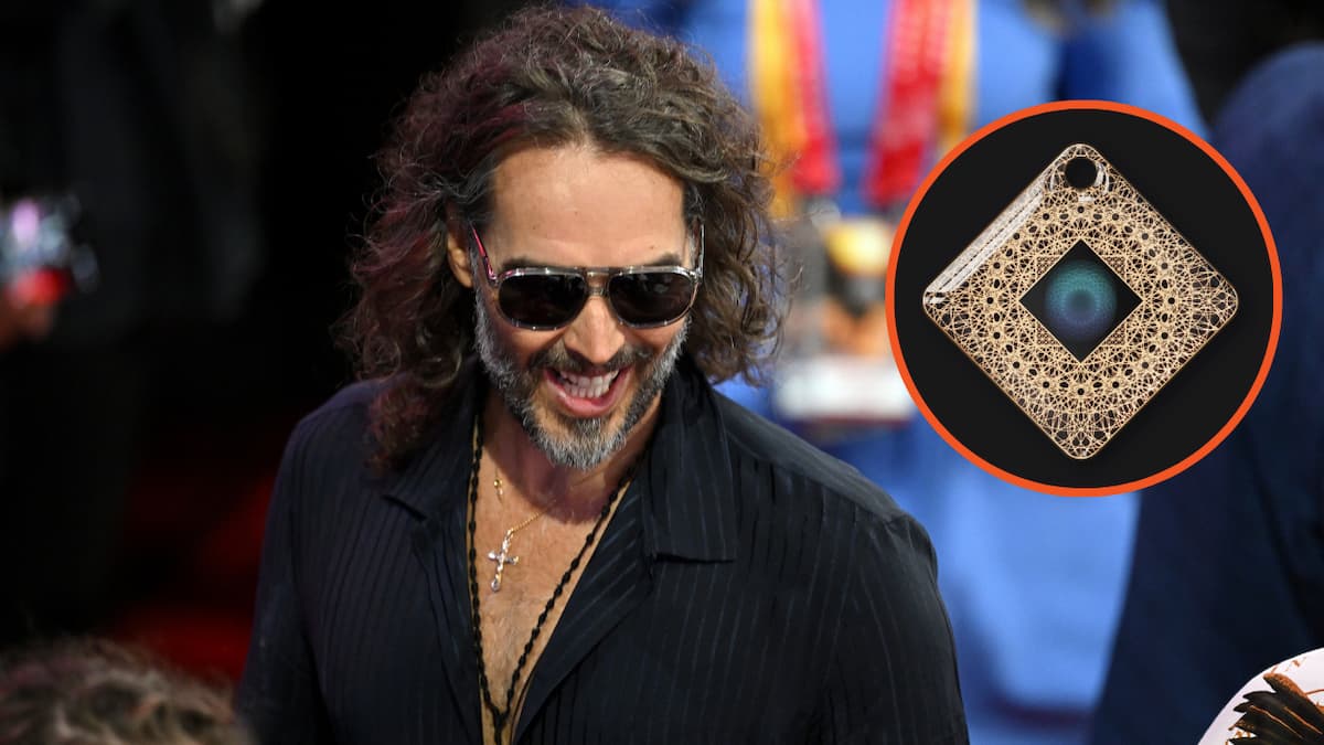 Russell Brand and Airestech amulet