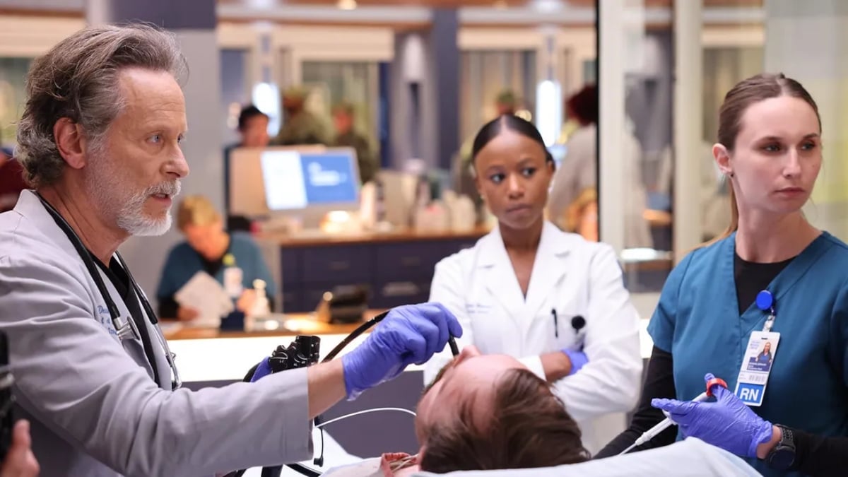 Steven Weber and Ashlei Sharp Chestnut in Chicago Med