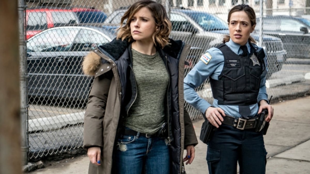 Sophia Bush and Marina Squerciati on Chicago P.D.