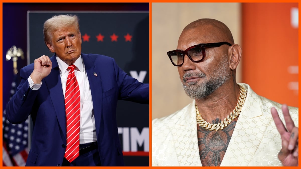 Donald Trump Dave Bautista Getty