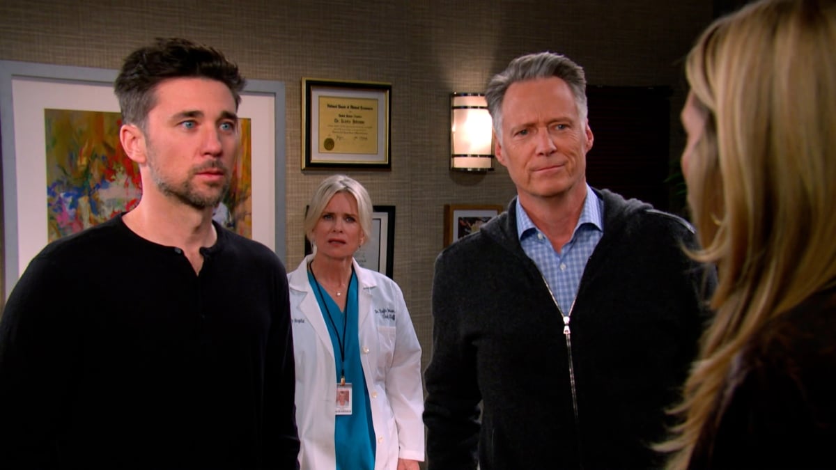 Characters on Days Of Our Lives looking surprised