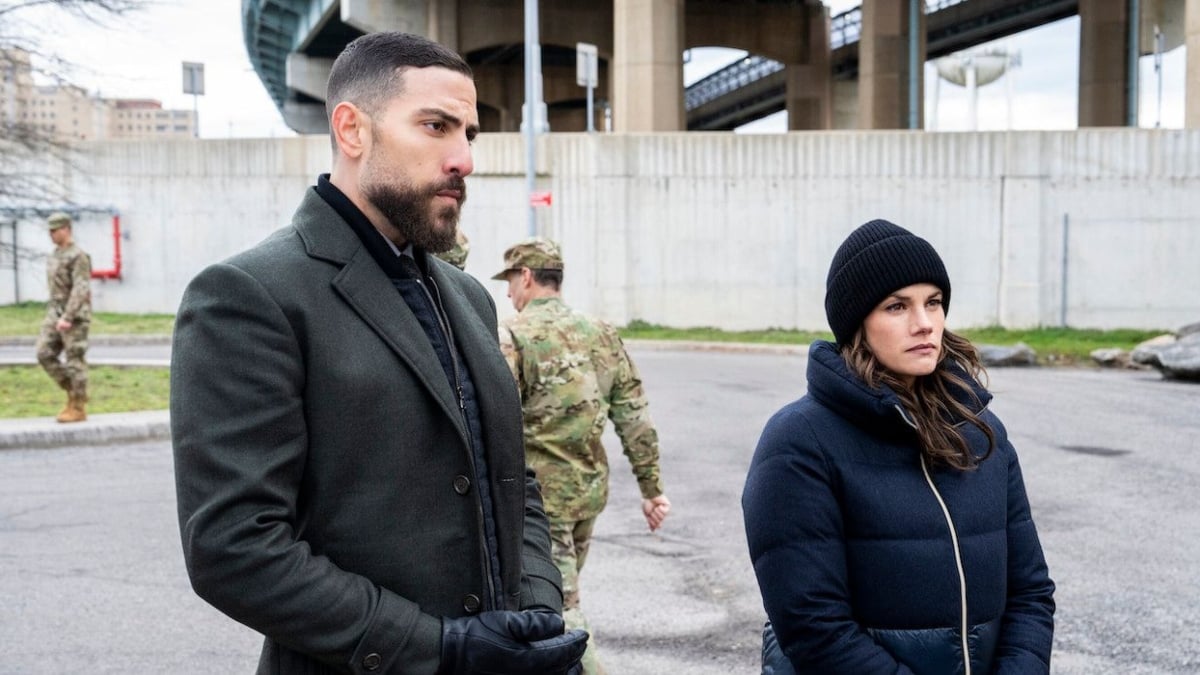 Zeeko Zaki as Omar Adom "OA" Zidan and Missy Peregrym as Maggie Bell on FBI