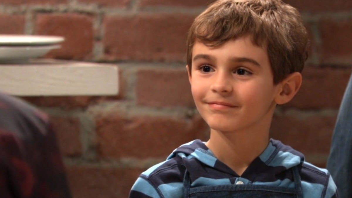 Jason David as young Aiden Spencer on General Hospital