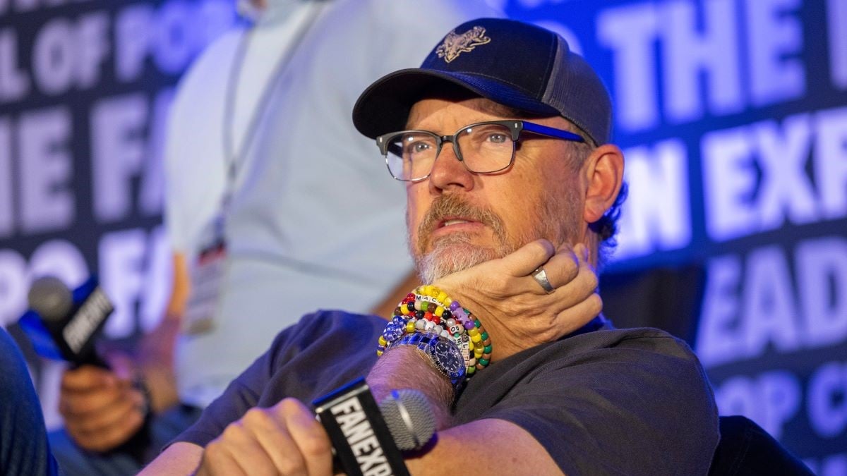 ROSEMONT, ILLINOIS - AUGUST 18: Matthew Lillard during the "Meet The Cast Of Scream" panel at the FAN EXPO Chicago 2024 at Donald E. Stephens Convention Center on August 18, 2024 in Rosemont, Illinois