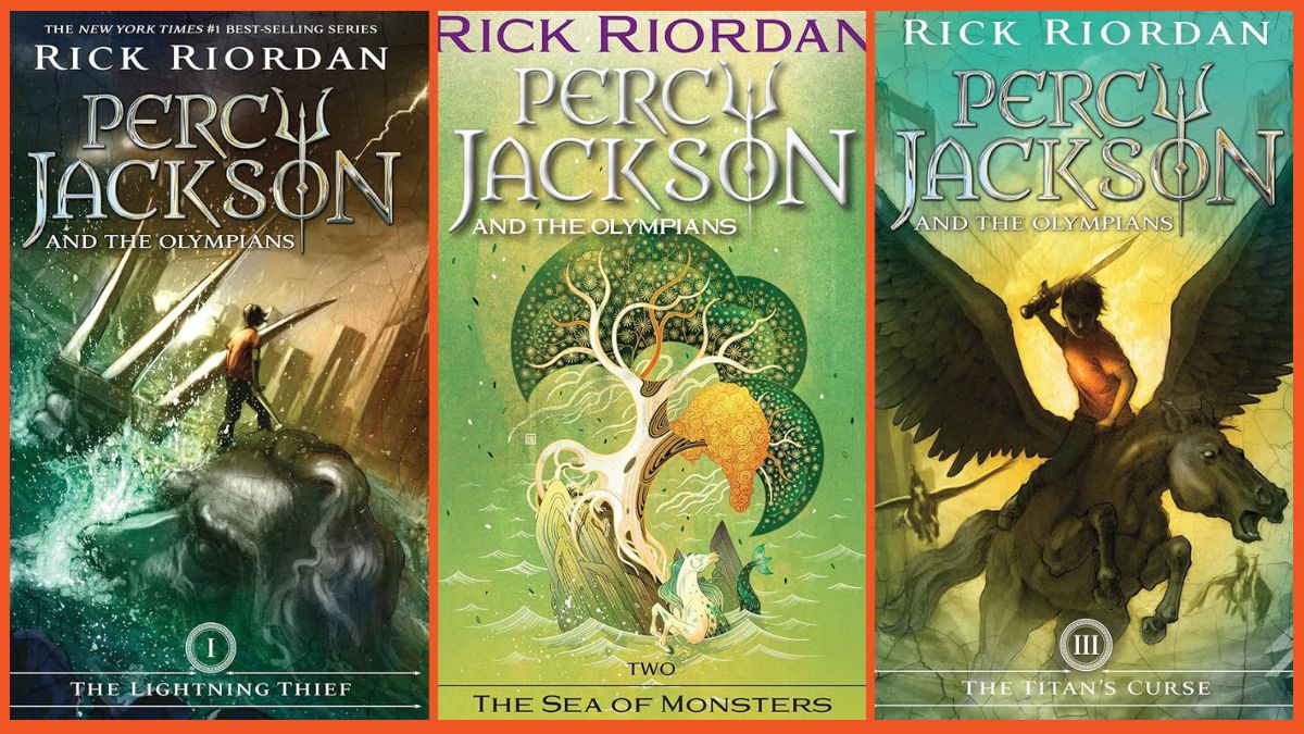 Screengrabs of the Percy Jackson book series