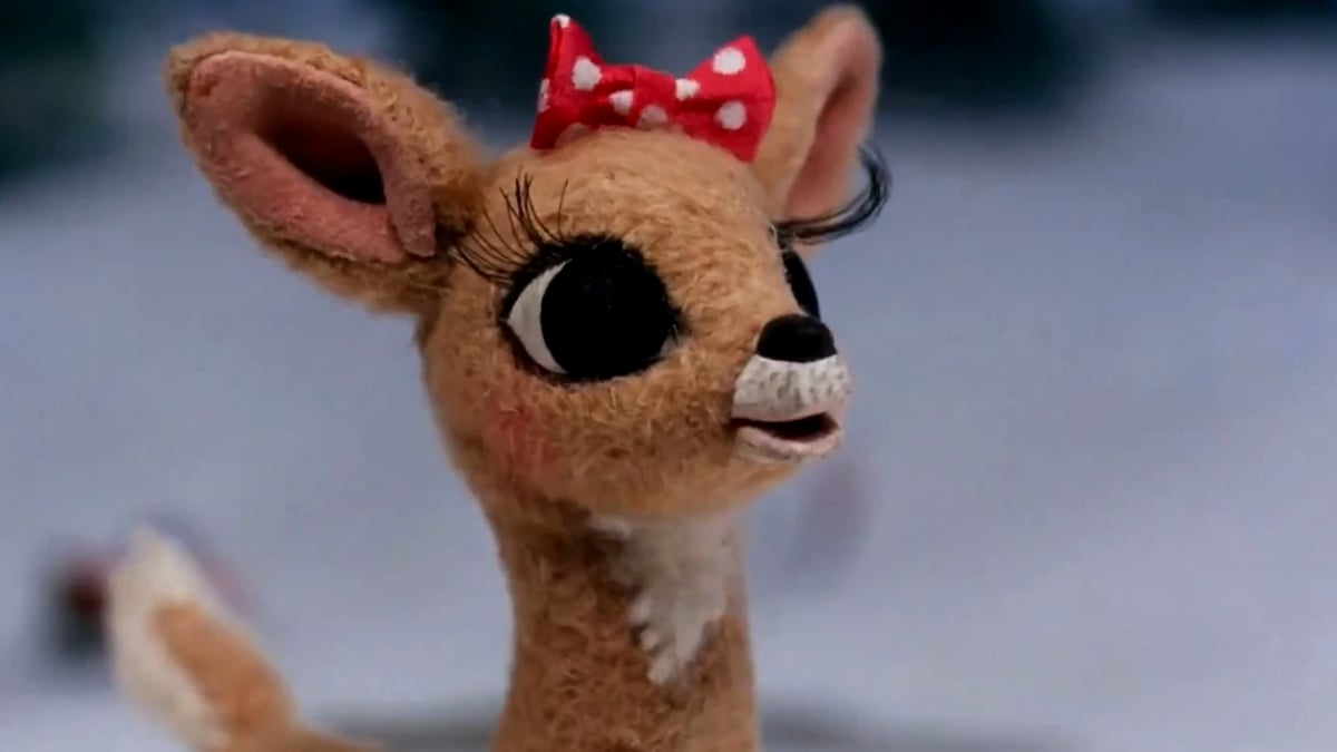 Clarice en Rudolph, el reno de nariz roja