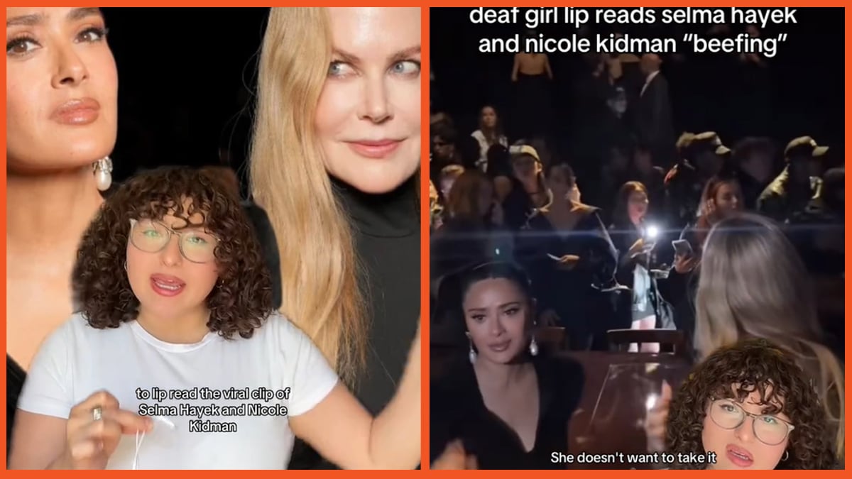 Popular TikToker breaks down Salma Hayek and Nicole Kidman's conversation