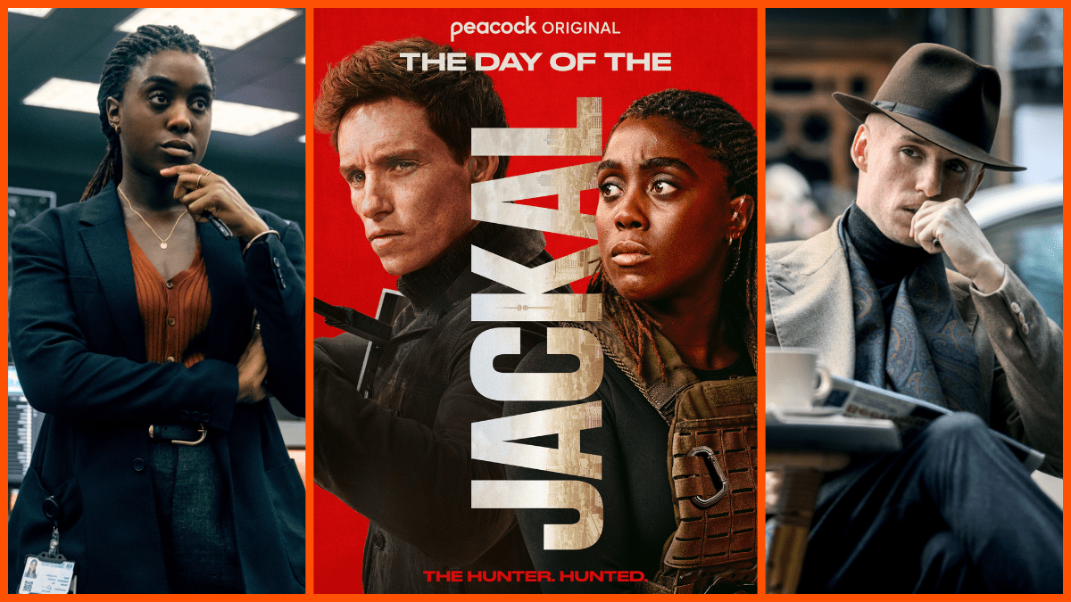 Eddie Redmayne and Lashana Lynch in Peacock's 'The Day of the Jackal'