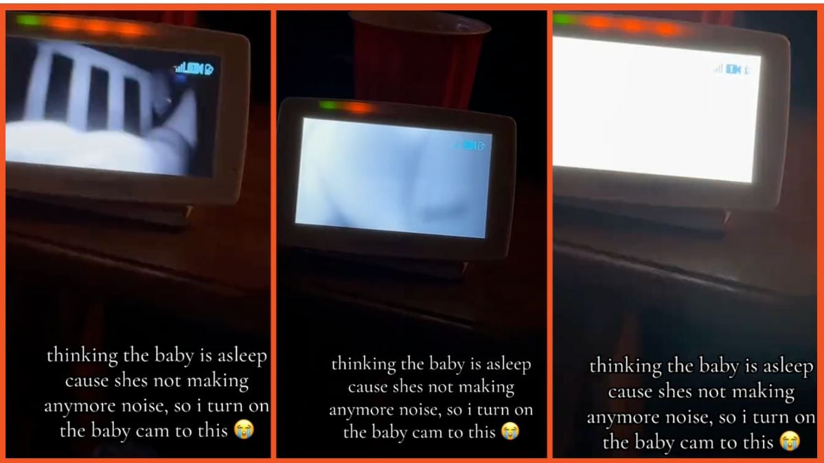 Screenshots of a baby monitor