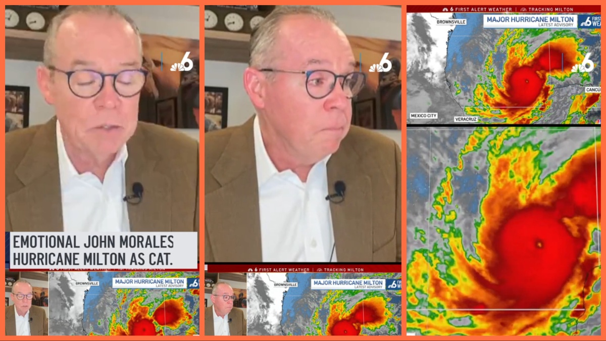 Florida Meteorologist Loses Composure When Faced With Hurricane Milton