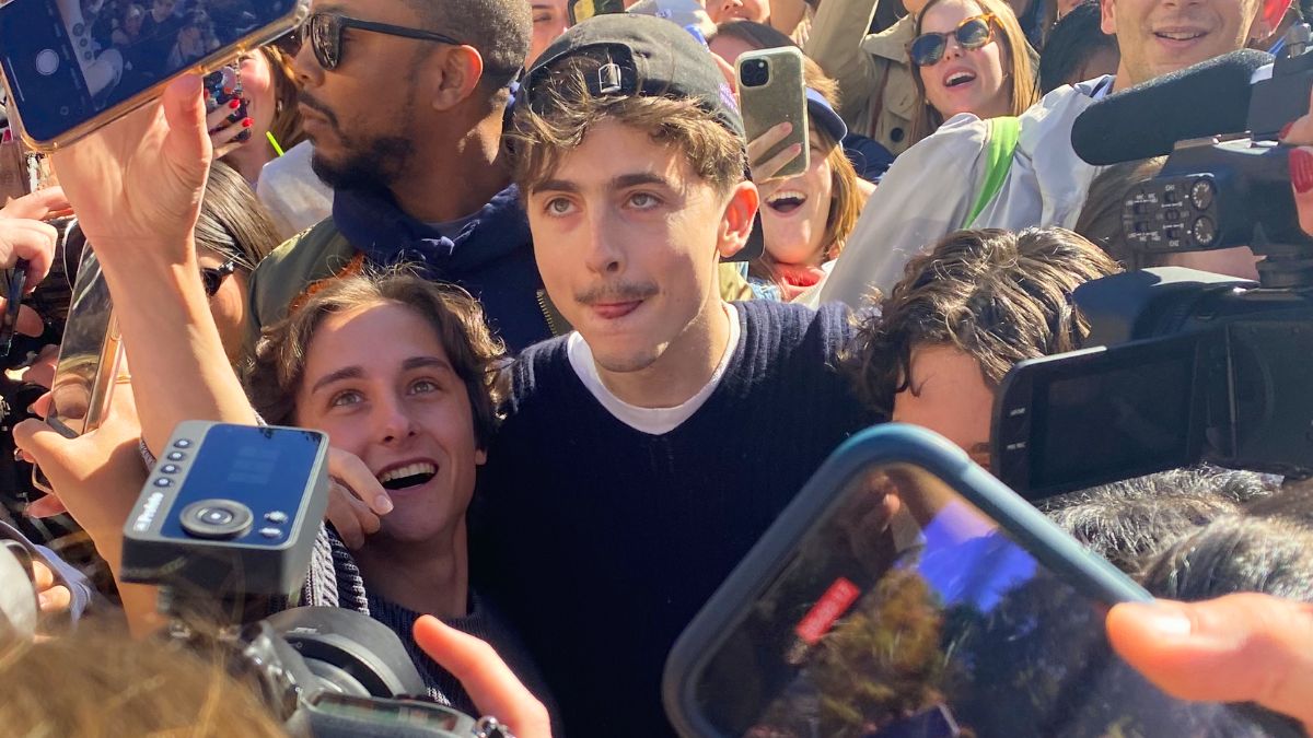 Timothee Chalamet at the lookalike contest.