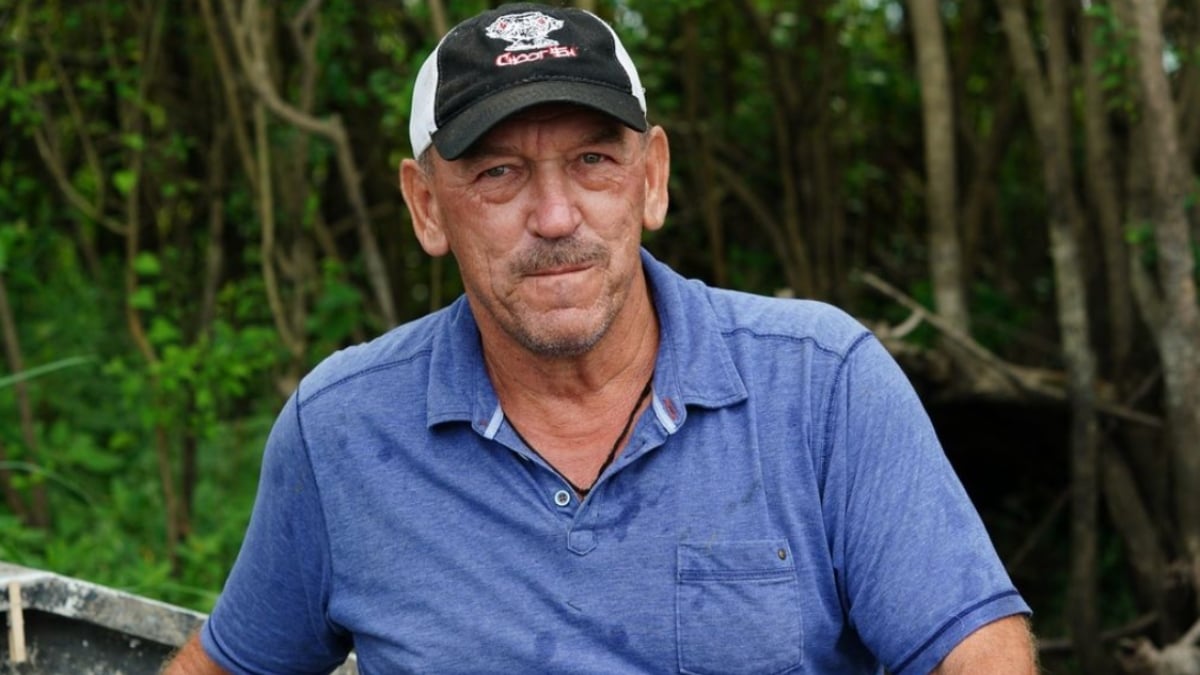 Troy Landry from Swamp People posing