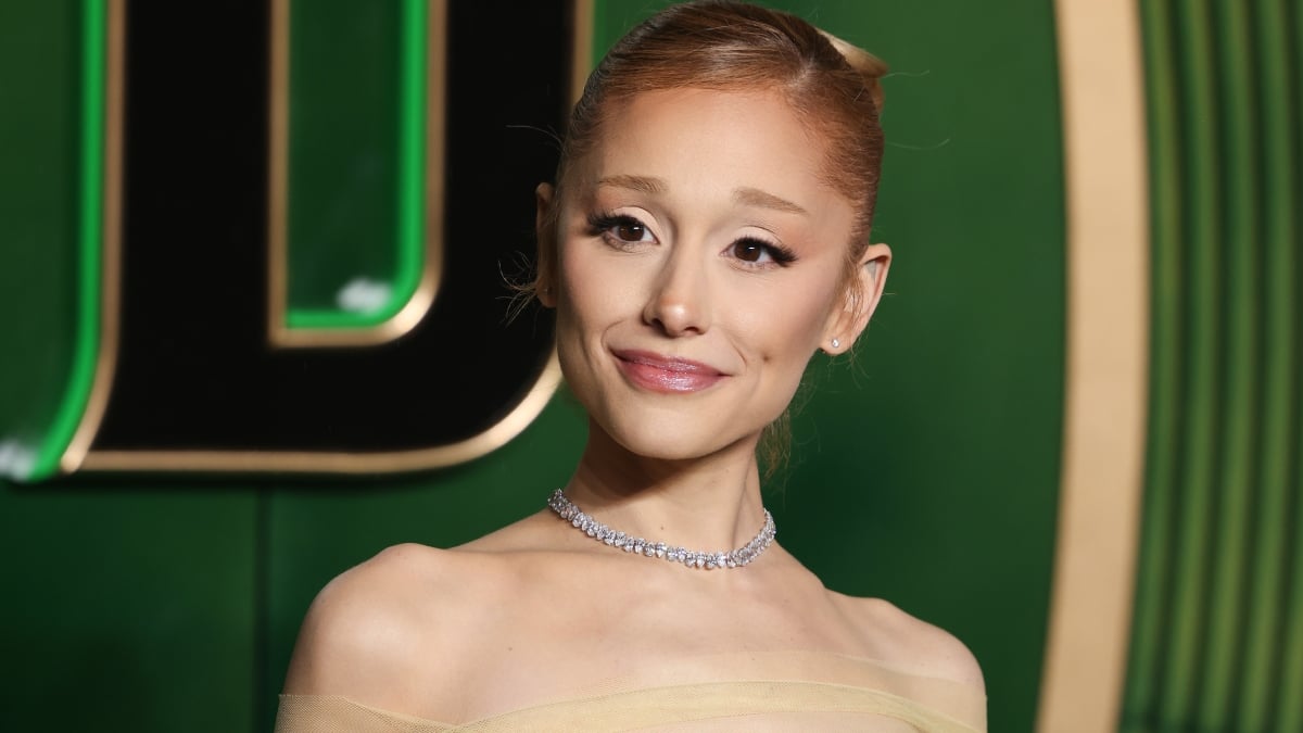 Ariana Grande attends the "Wicked: Part One" European Premiere at The Royal Festival Hall on November 18, 2024 in London, England.