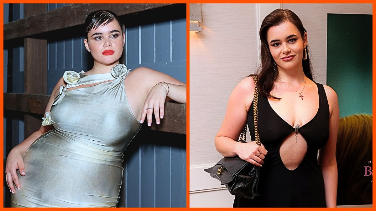 Photo montage of Barbie Ferreira in August 2023 and October 2024.