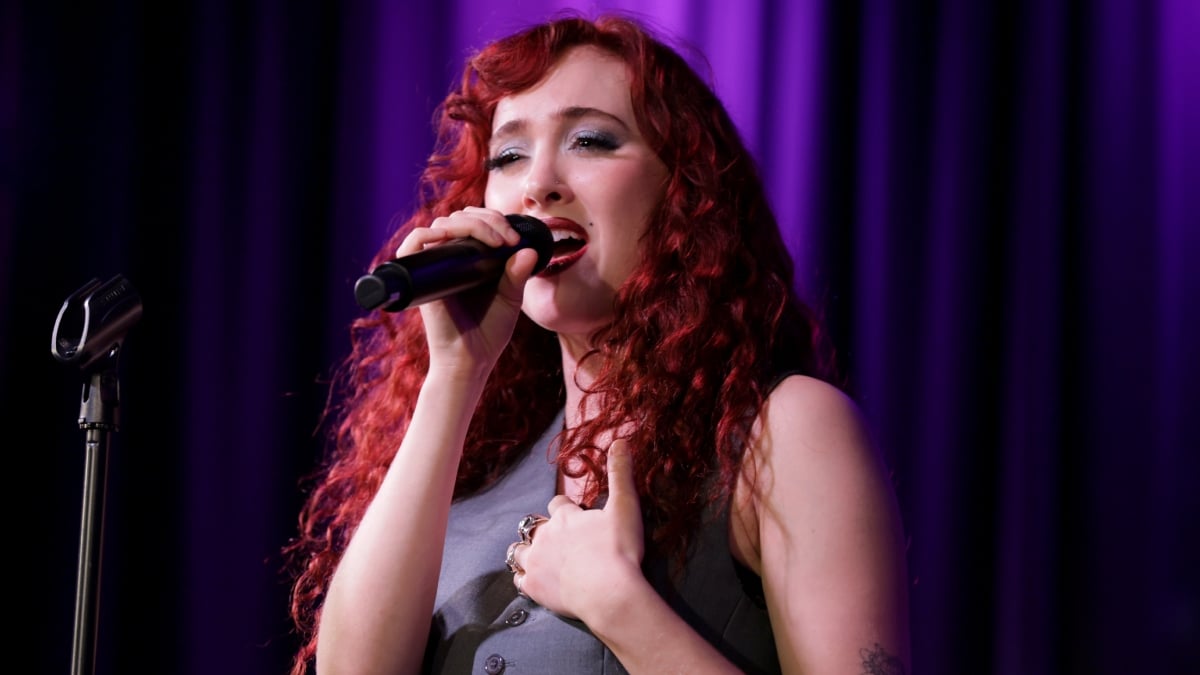 Chappell Roan performs at Spotlight: A Night With Chappell Roan and Dan Nigro moderated by Brandi Carlile at GRAMMY Museum L.A. Live on November 07, 2024 in Los Angeles, California.