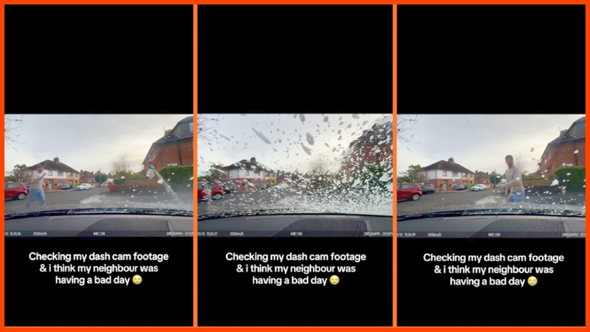 Dashcam captures footage straight out of a cartoon when hose goes rogue – We Got This Covered