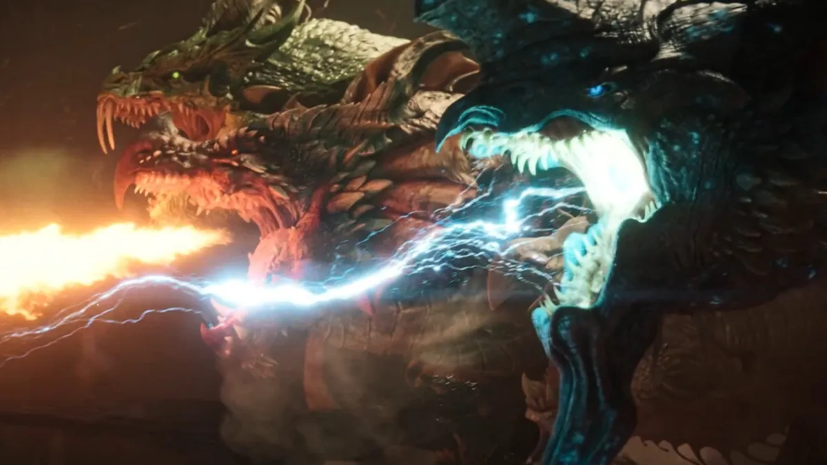 Dungeons and Dragons Tiamat attacking Secret Level trailer