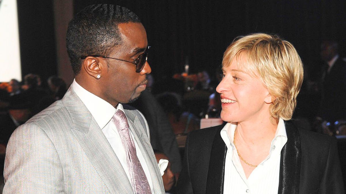 (EXCLUSIVE, Premium Rates Apply) Sean "Diddy" Combs and Ellen DeGeneres *EXCLUSIVE* (Photo by Lester Cohen Archive/WireImage for J Records)