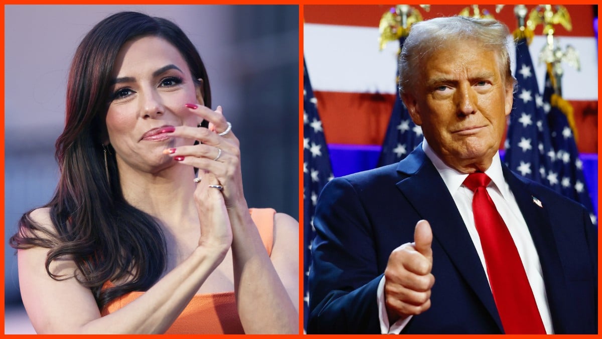 Eva Longoria and Donald Trump