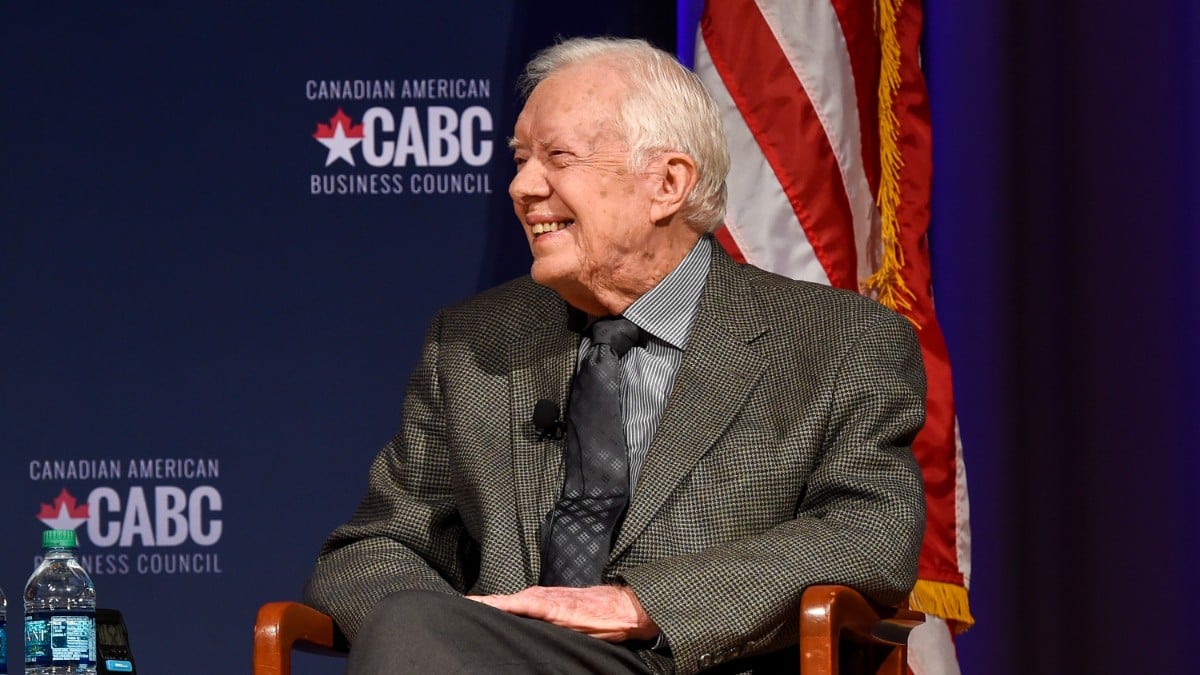 Former United States President Jimmy Carter speaks at 'The Board of Directors of the Canadian American Business Council