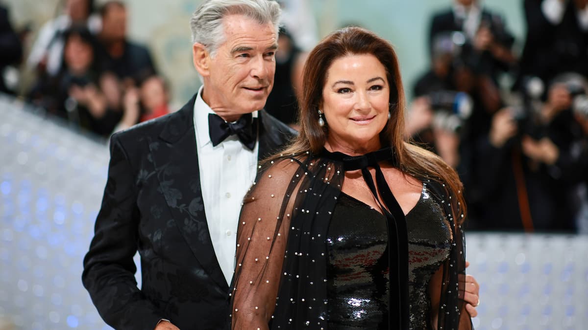 Pierce Brosnan and Keely Shaye Smith