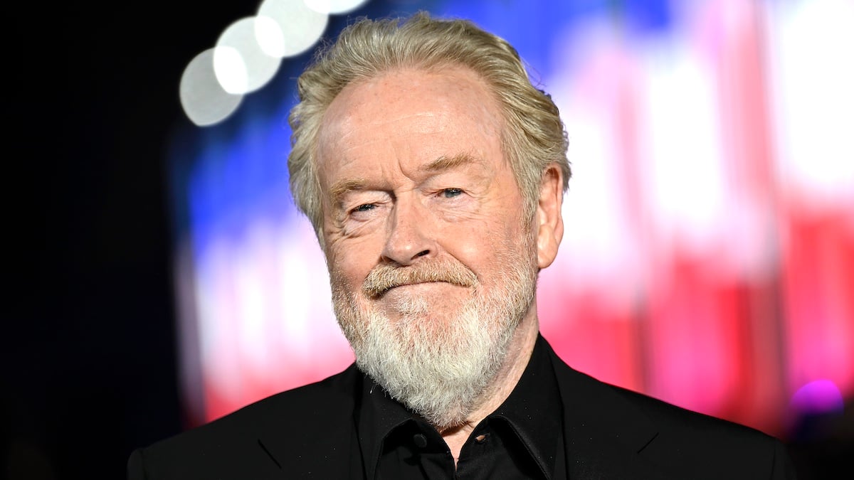 LONDON, ENGLAND - NOVEMBER 16: Ridley Scott attends the "Napoleon" UK Premiere at Odeon Luxe Leicester Square on November 16, 2023 in London, England.