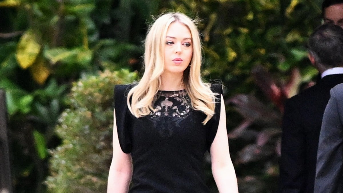 Tiffany Trump is seen arriving for the funeral of Amalija Knavs on January 18, 2024 in Palm Beach, Florida. (Photo by MEGA/GC Images)