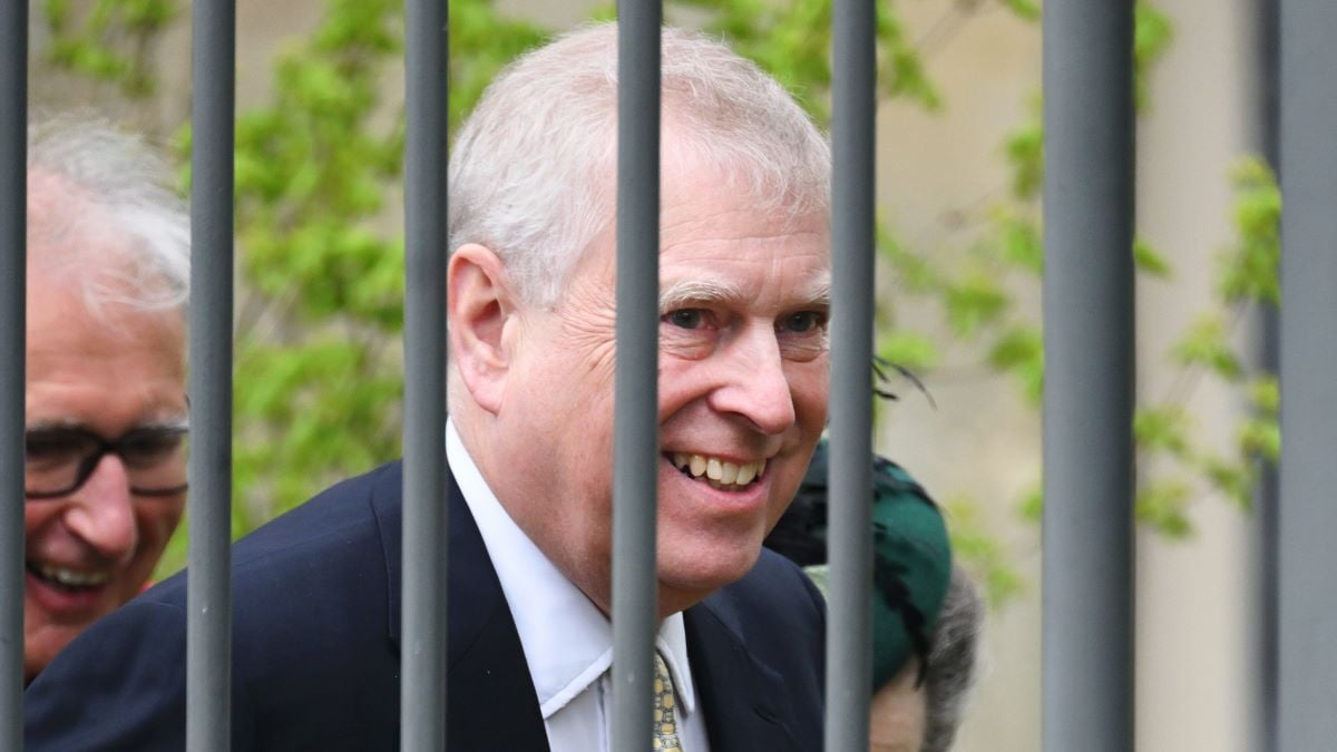 Prince Andrew, Duke of York departs from the Easter Mattins Service at St George's Chapel, Windsor Castle on March 31, 2024 in Windsor, England. (Photo by Karwai Tang/WireImage)