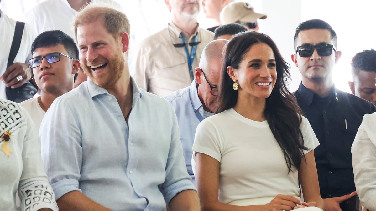 CALI, COLOMBIA - AUGUST 18: Prince Harry, Duke of Sussex and Meghan, Duchess of Sussex seen at the Unidad Recreativa El Vallado on August 18, 2024 in Cali, Colombia.