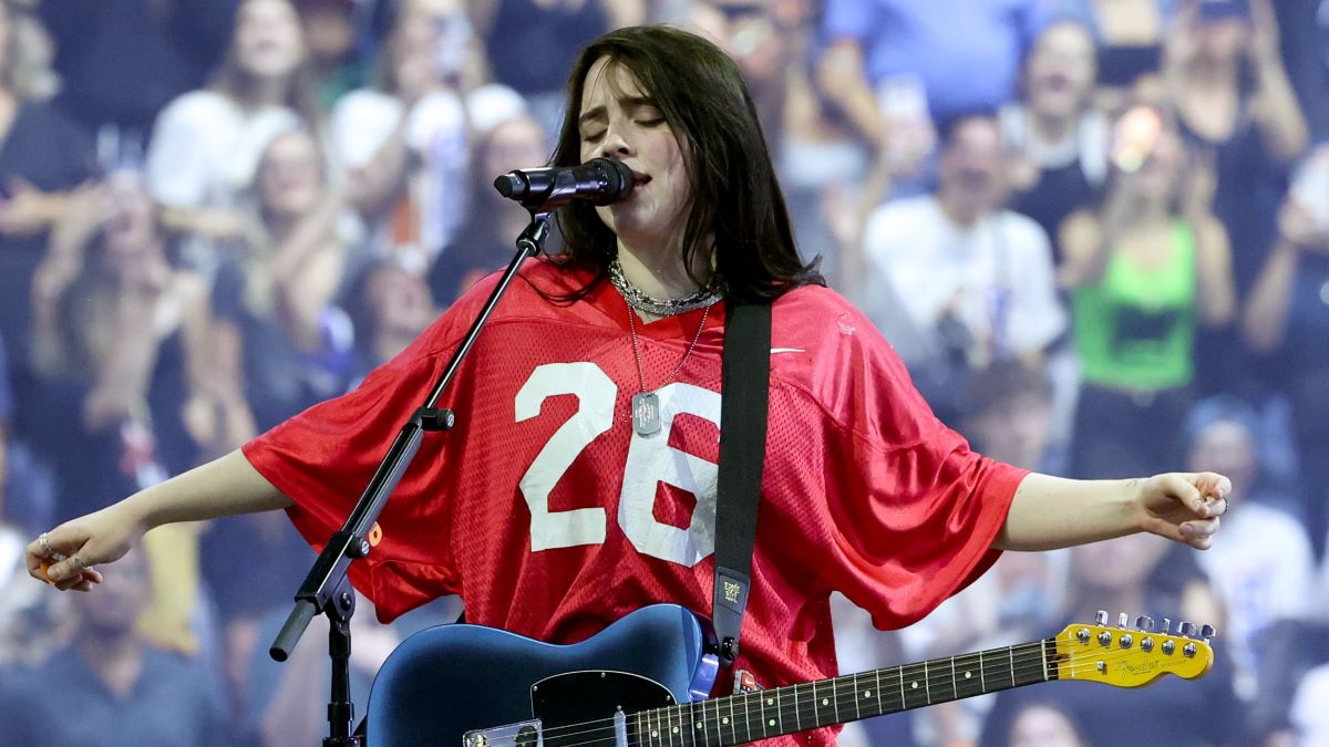 Billie Eilish performs onstage during Billie Eilish HIT ME HARD AND SOFT: THE TOUR Kick Off at Videotron Centre on September 29, 2024 in Quebec City, Quebec. (Photo by Kevin Mazur/Getty Images for Live Nation)