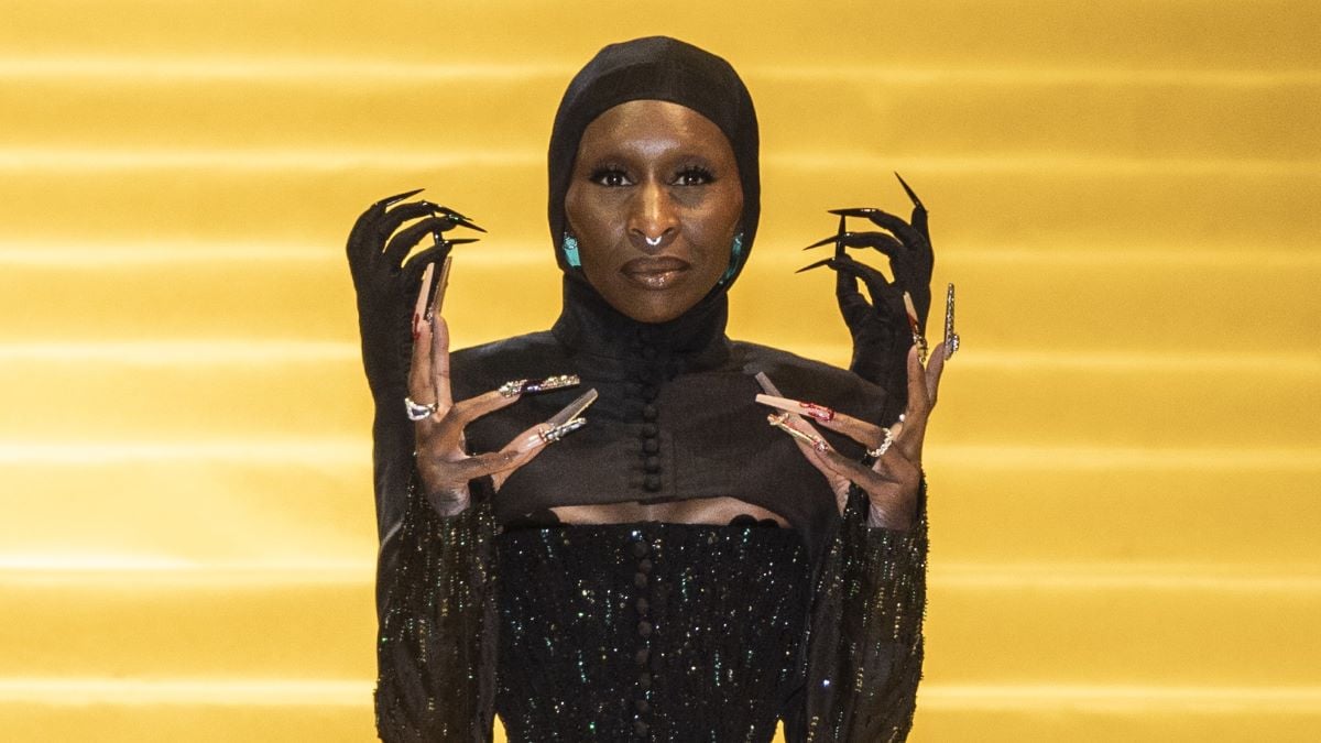 Actress Cynthia Erivo poses on the yellow carpet "Wicked: Part One" at Auditorio Nacional on November 11, 2024 in Mexico City, Mexico. (Photo by Cristopher Rogel Blanquet/Getty Images)